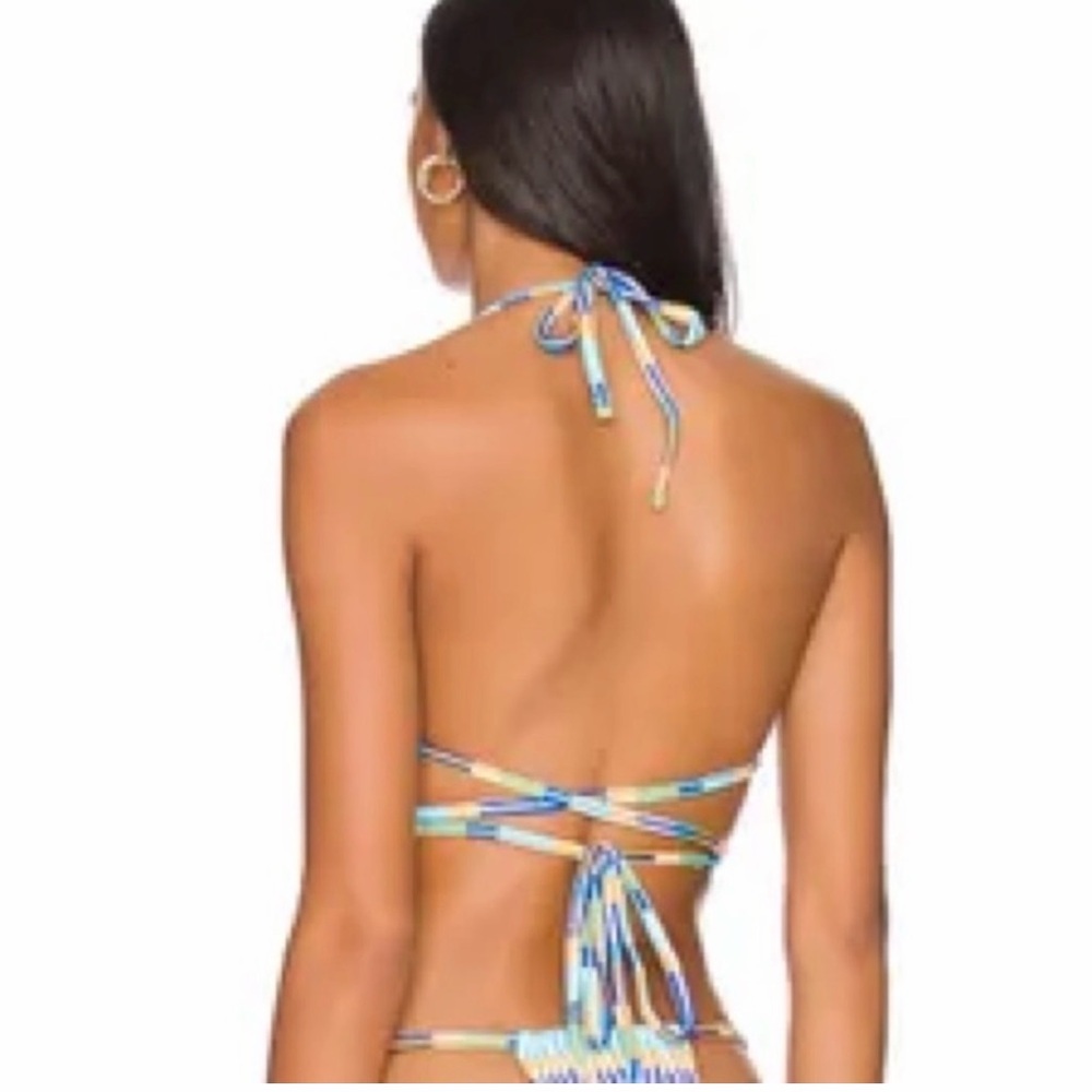 NWT Solid & Striped Raine multicolor Bikini Top - Picture 5 of 7